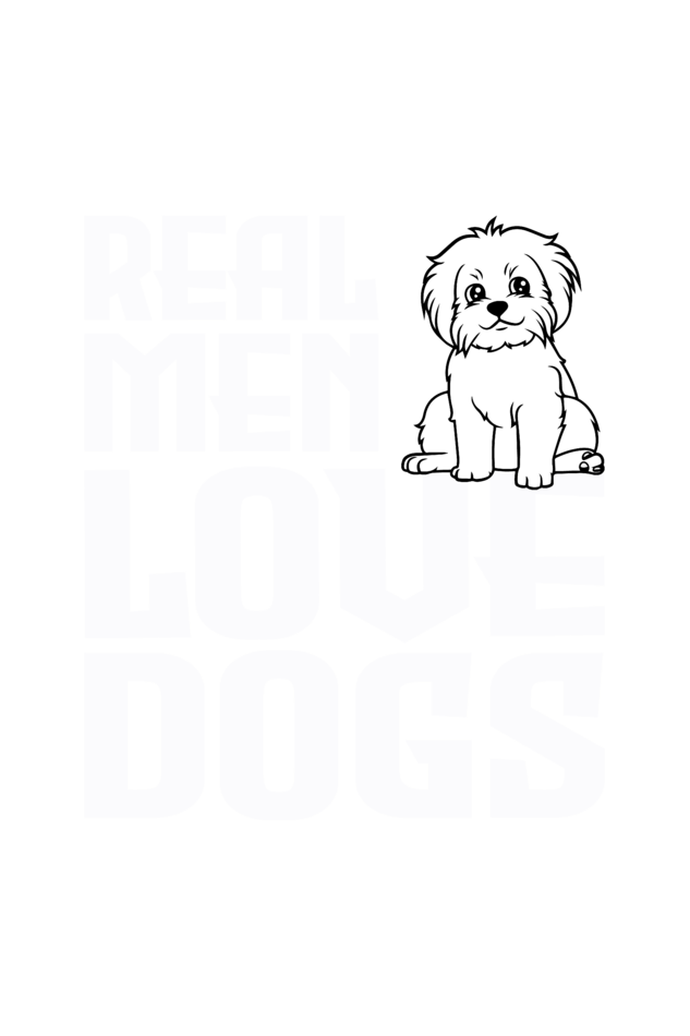 Real Man Love Dog - Unisex Oversized T-Shirt