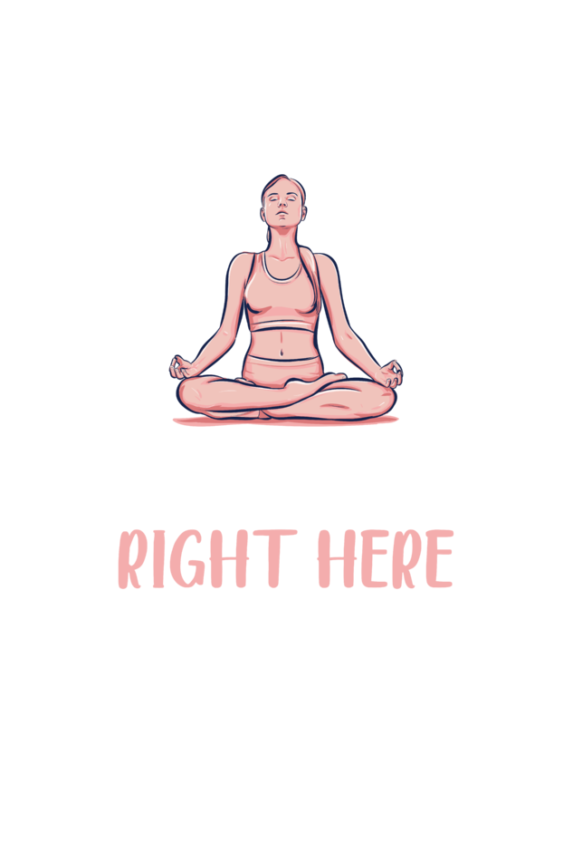 Namaste Right Here - Unisex T-shirt