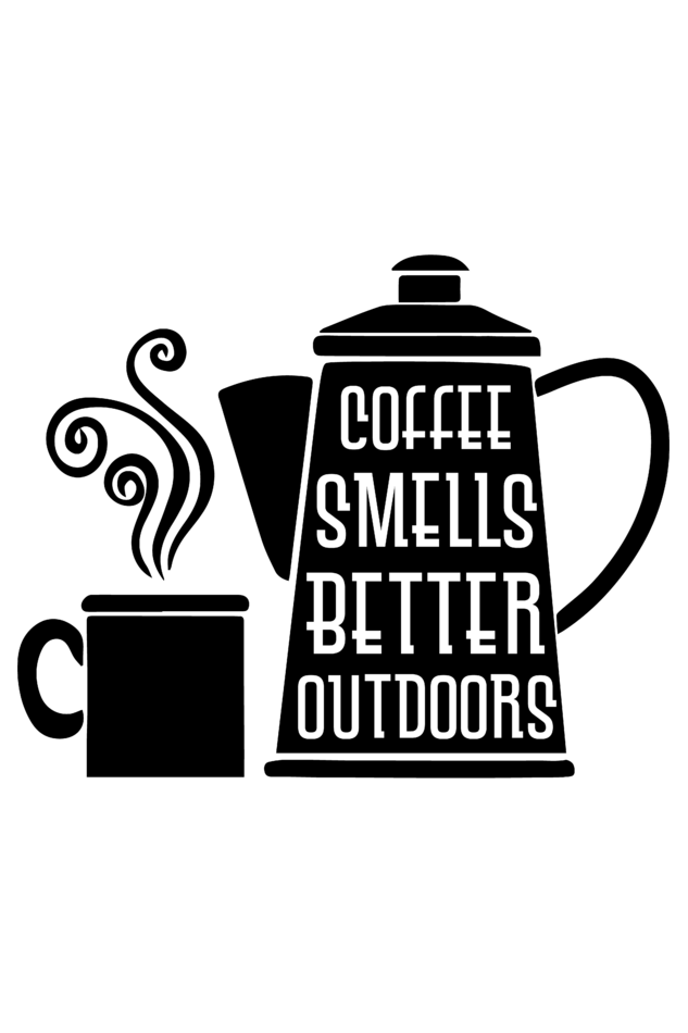 Coffee Smells Better Outdoor - Unisex Oversized T-Shirt