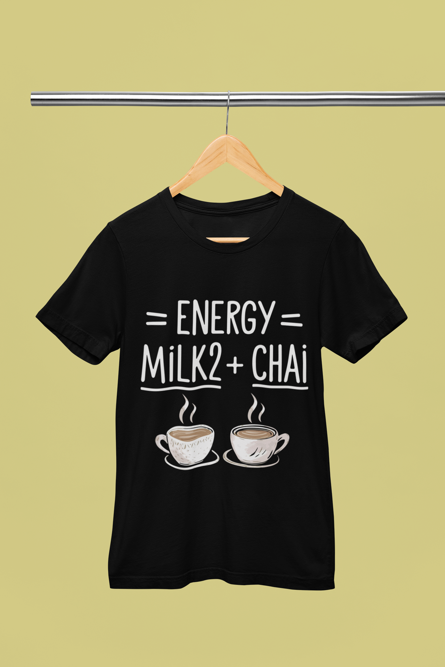 Energy = Milk + Chai - Unisex T-Shirt