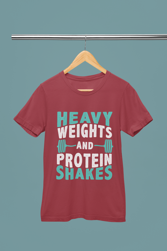 Heavy Weight And Protein Shakes - Unisex T-Shirt