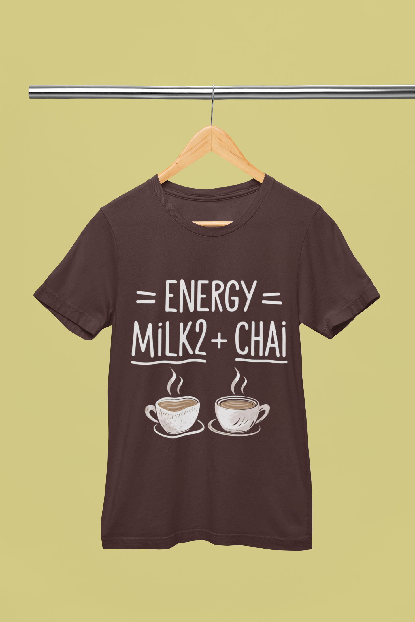 Energy = Milk + Chai - Unisex T-Shirt