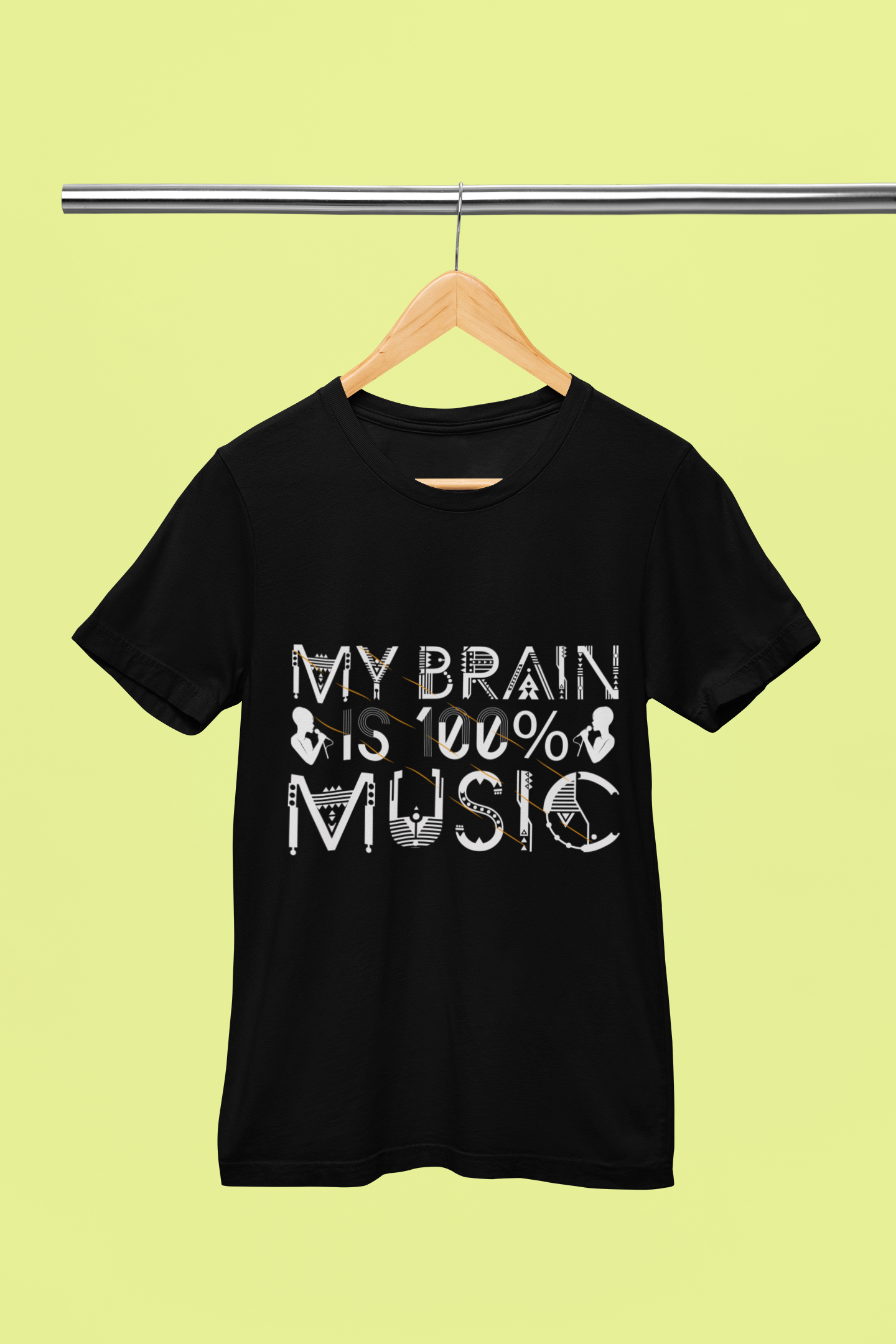 My brain Is 100% Music - Unisex T-Shirt