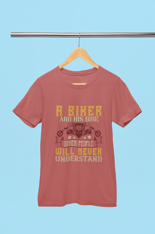 A Biker And His Bike - Unisex T-Shirt