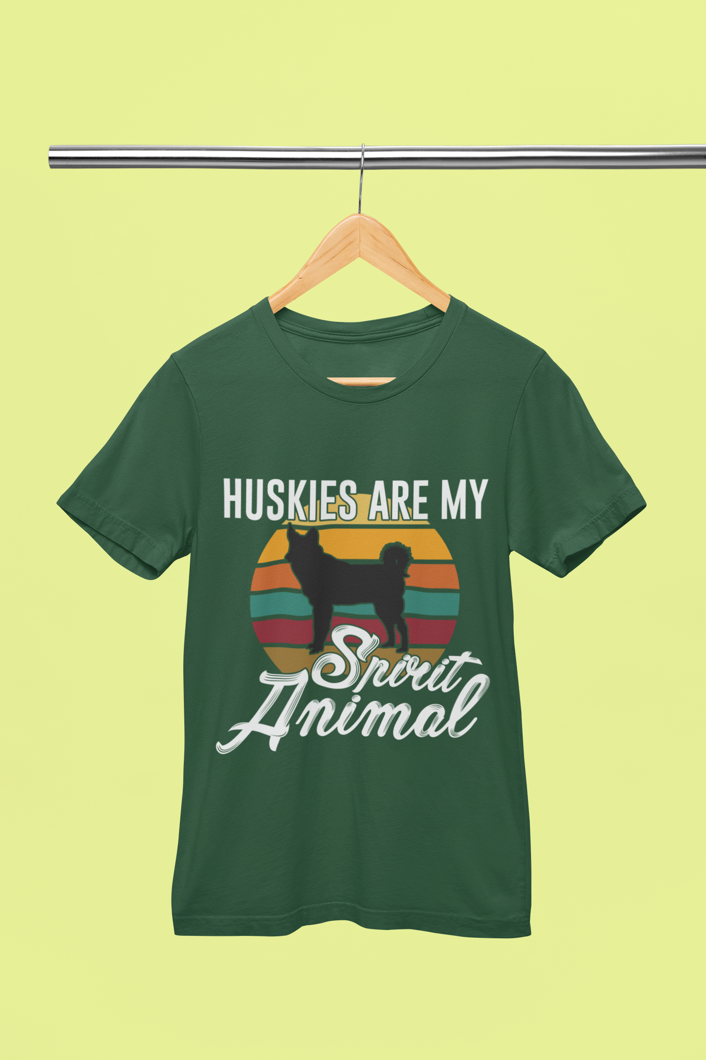 Huskies Is My Spirit Animal - Unisex T-Shirt