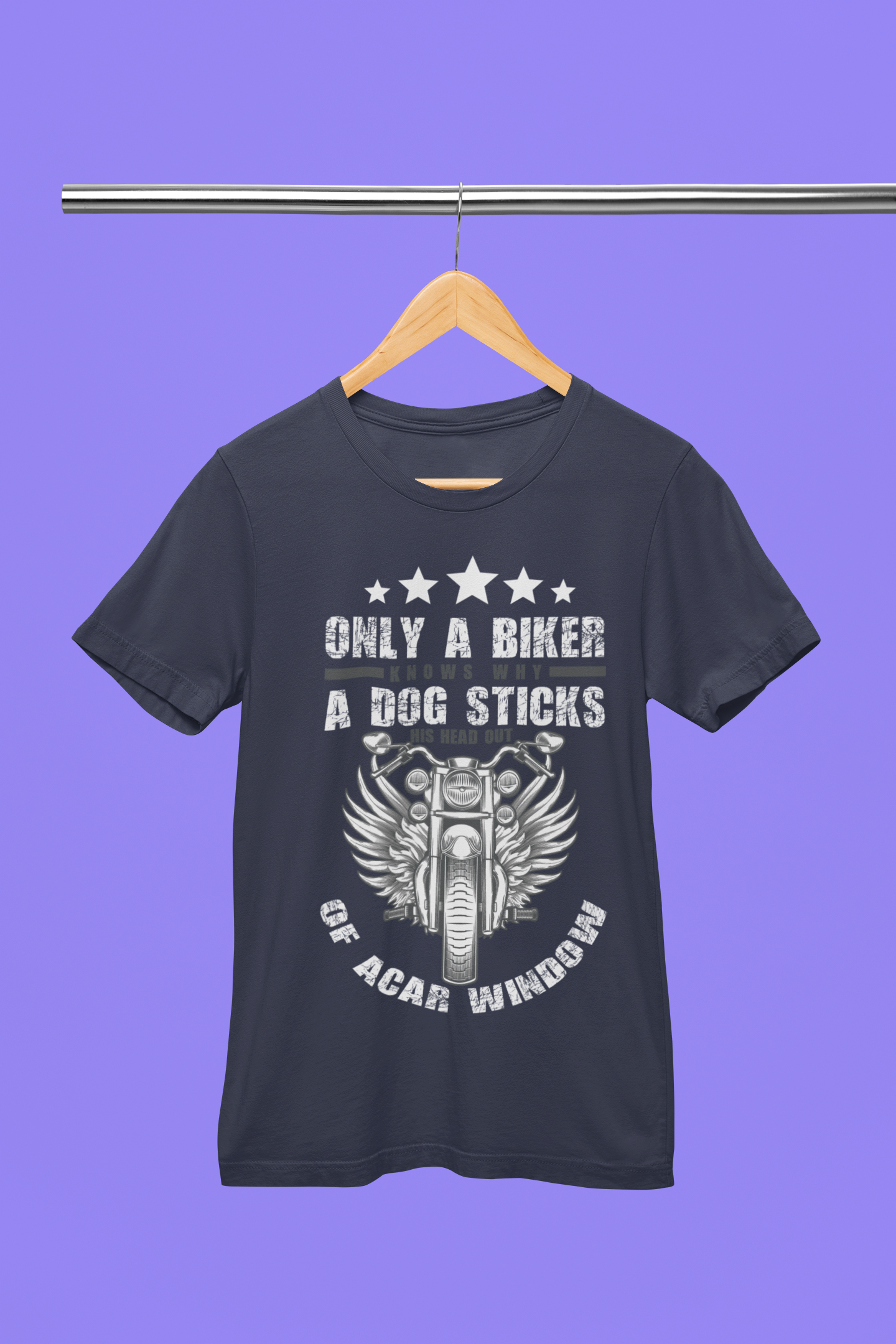 Only A Biker A Dog Sticks - Unisex Oversized T-Shirt