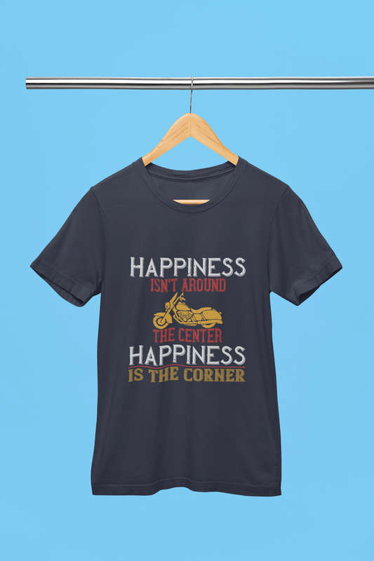 Bike Happiness Is In The Corner - Unisex T-Shirt