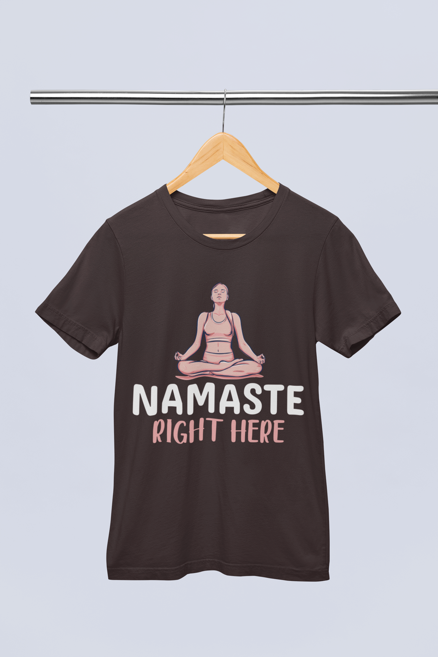 Namaste Right Here - Unisex T-shirt