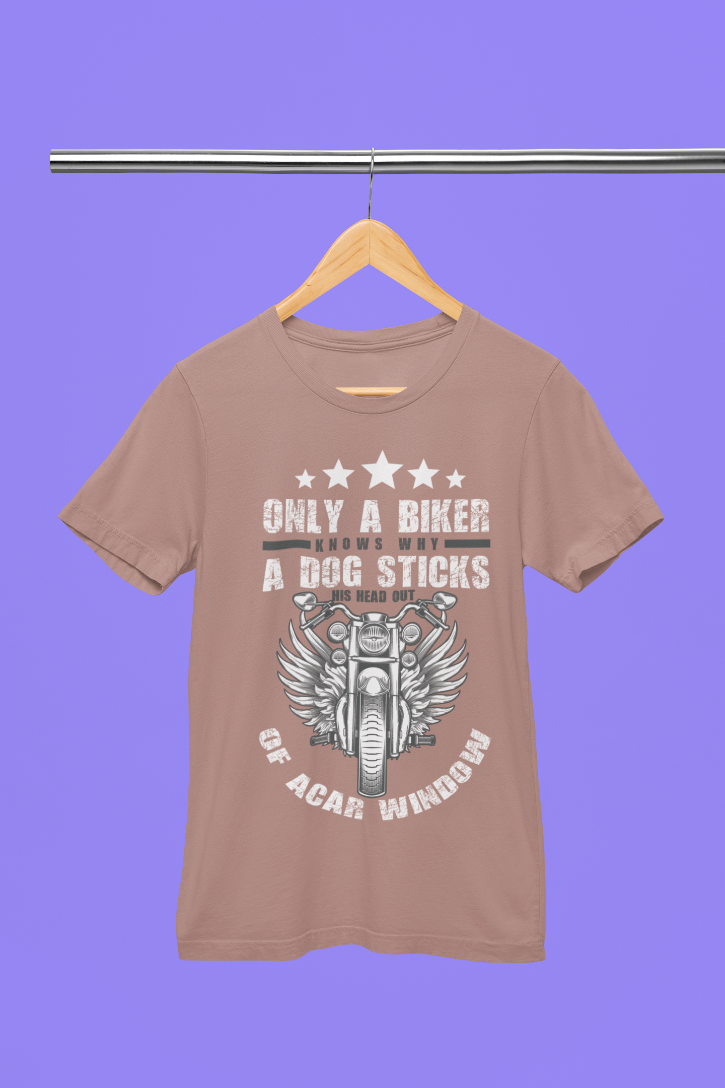 Only A Biker A Dog Sticks - Unisex Oversized T-Shirt