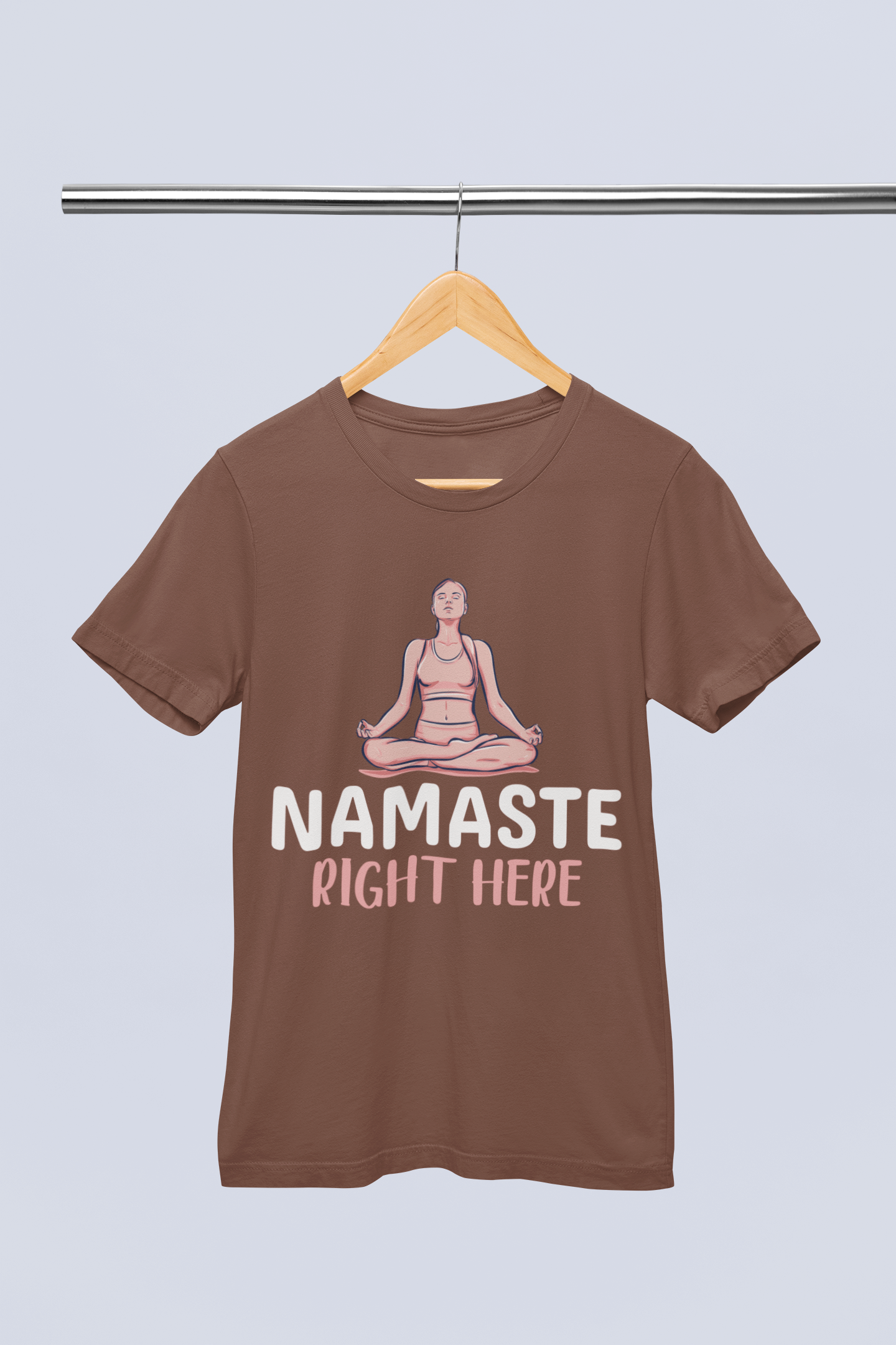 Namaste Right Here - Unisex T-shirt