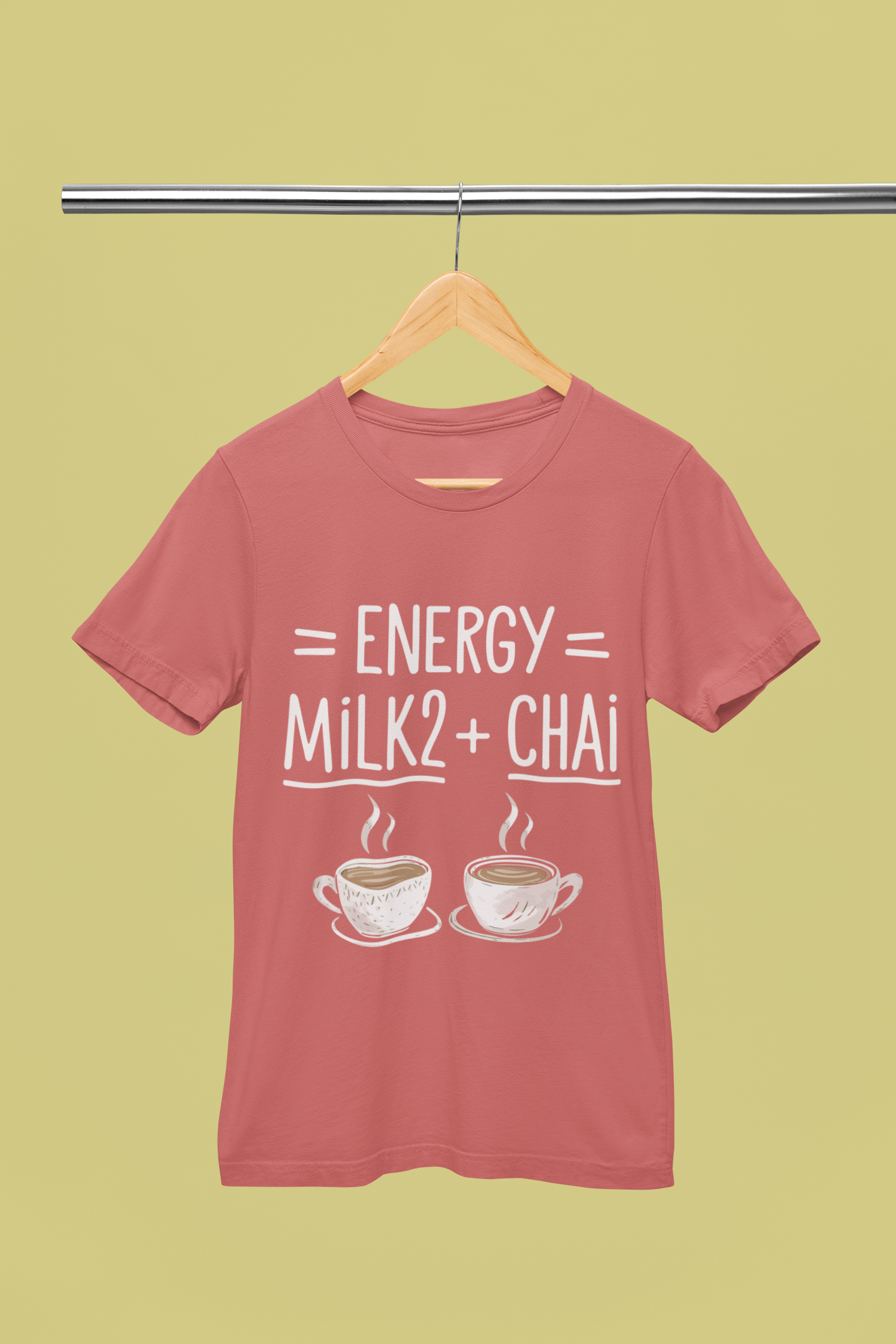 Energy = Milk + Chai - Unisex T-Shirt