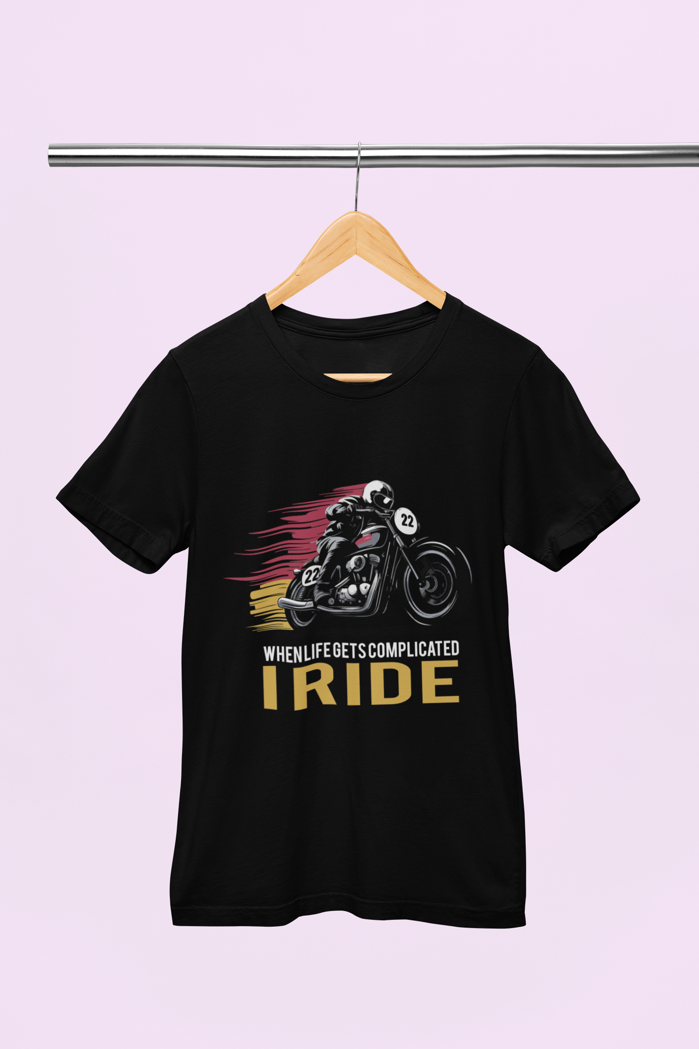 When Life Gets Complicated I Ride - Unisex T-Shirt