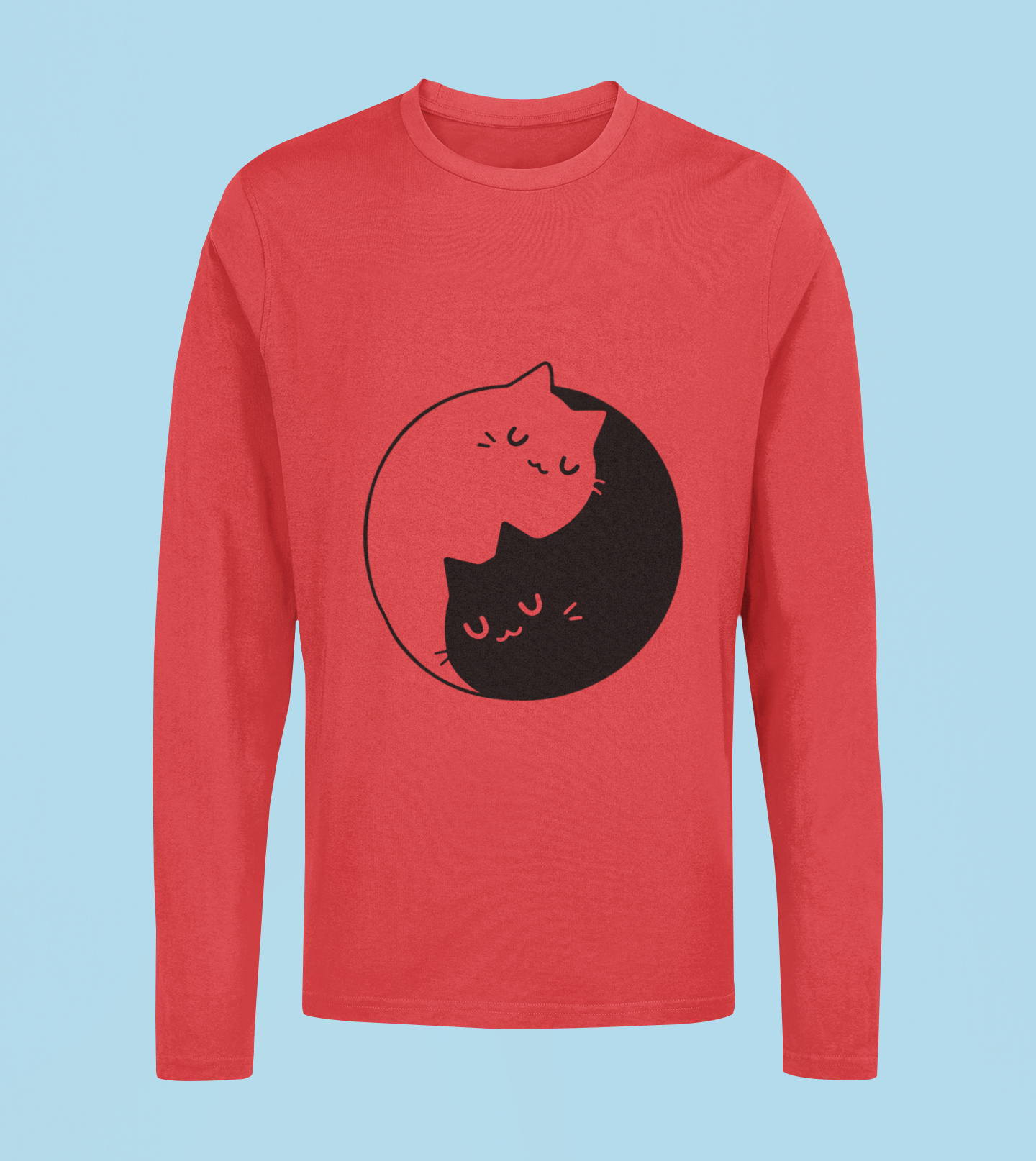 Roll Cat - Unisex Full Sleeve T-Shirt