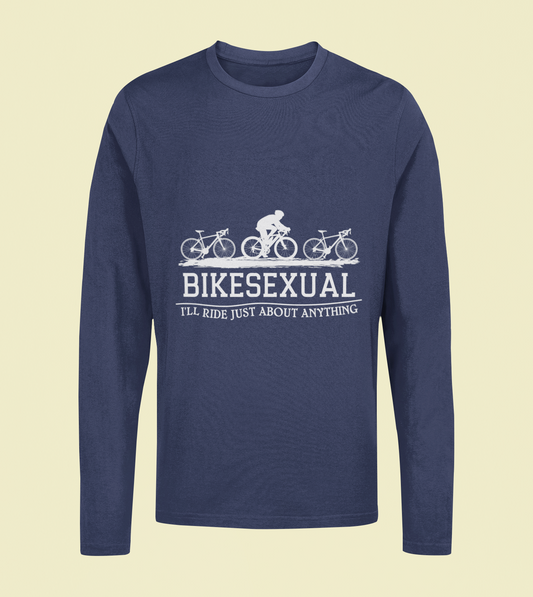 Bikesexual - Unisex Full Sleeve T-Shirt