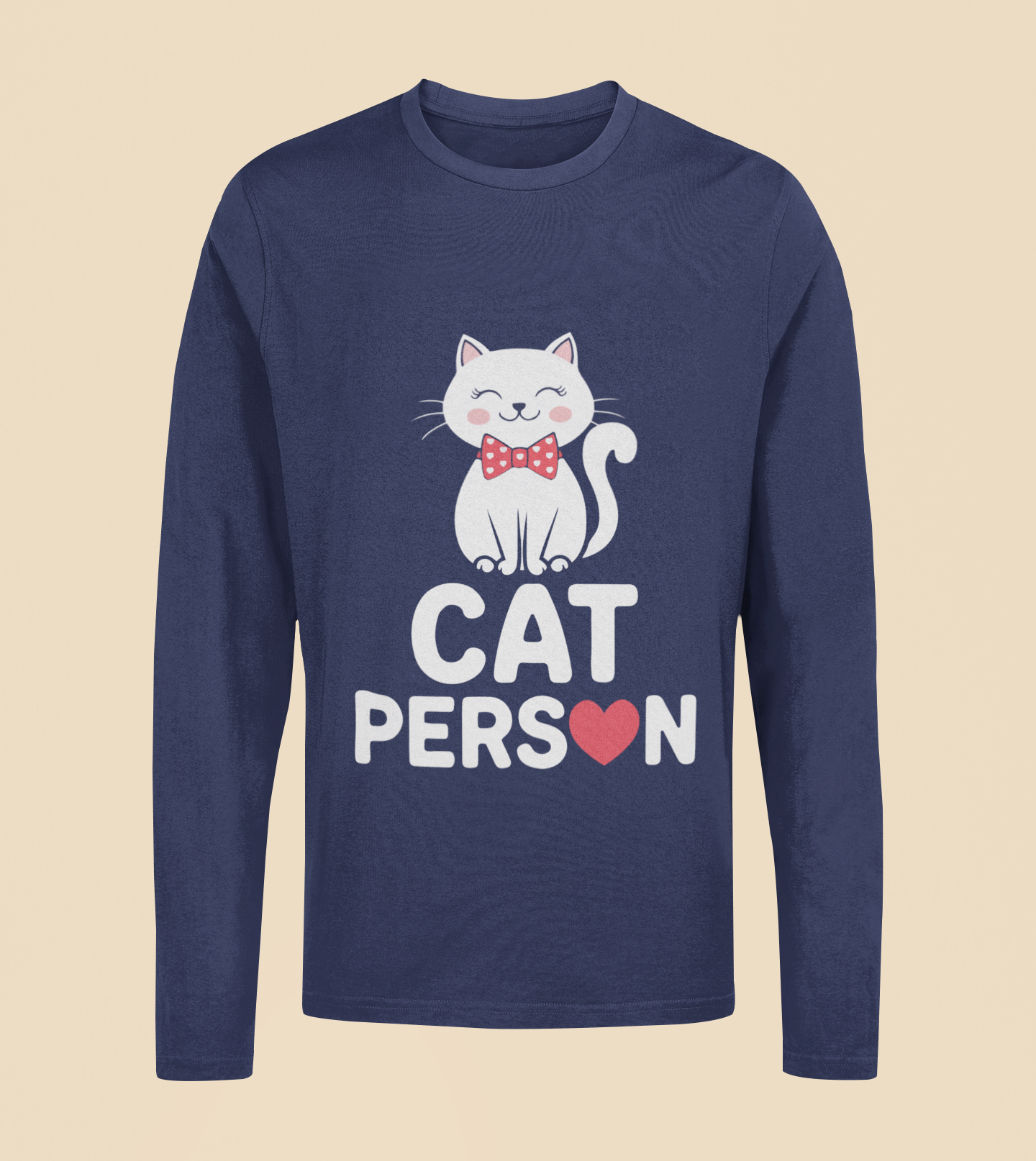 Cat Person - Unisex Full Sleeve T-Shirt