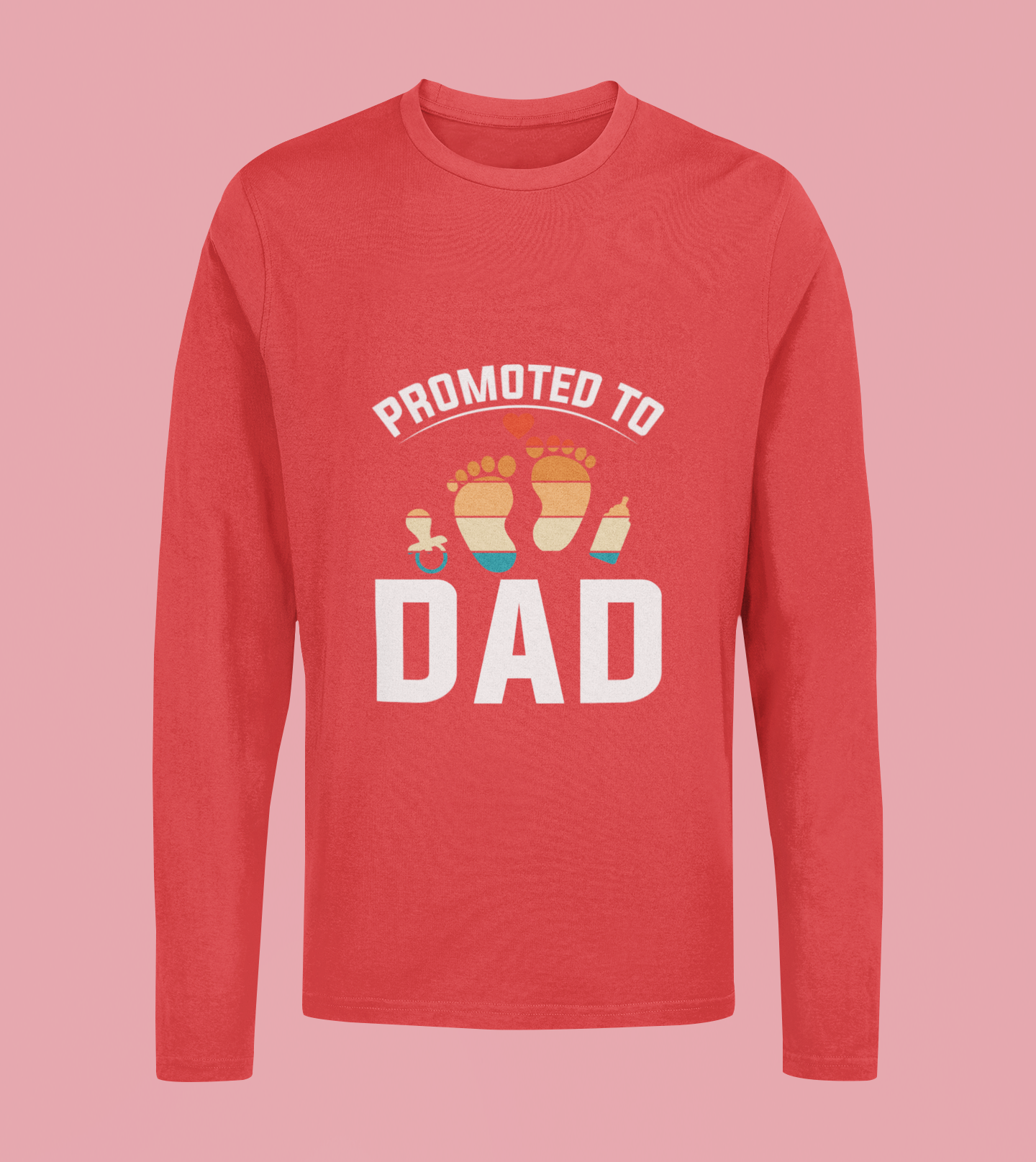 Promoted To Dad - Unisex Full Sleeve T-Shirt