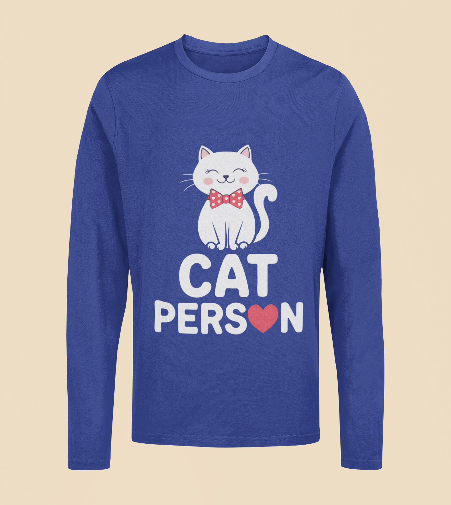 Cat Person - Unisex Full Sleeve T-Shirt