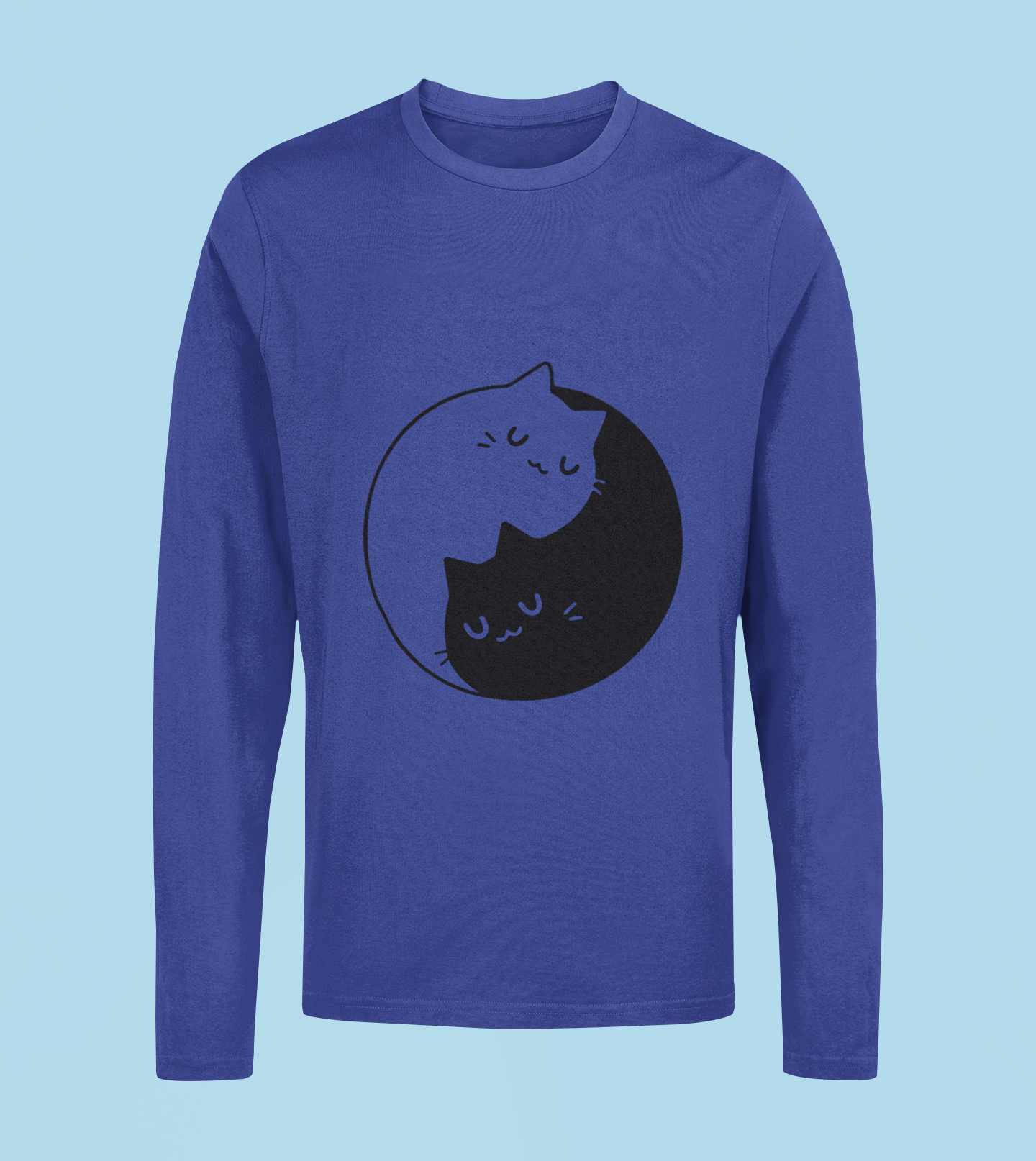 Roll Cat - Unisex Full Sleeve T-Shirt