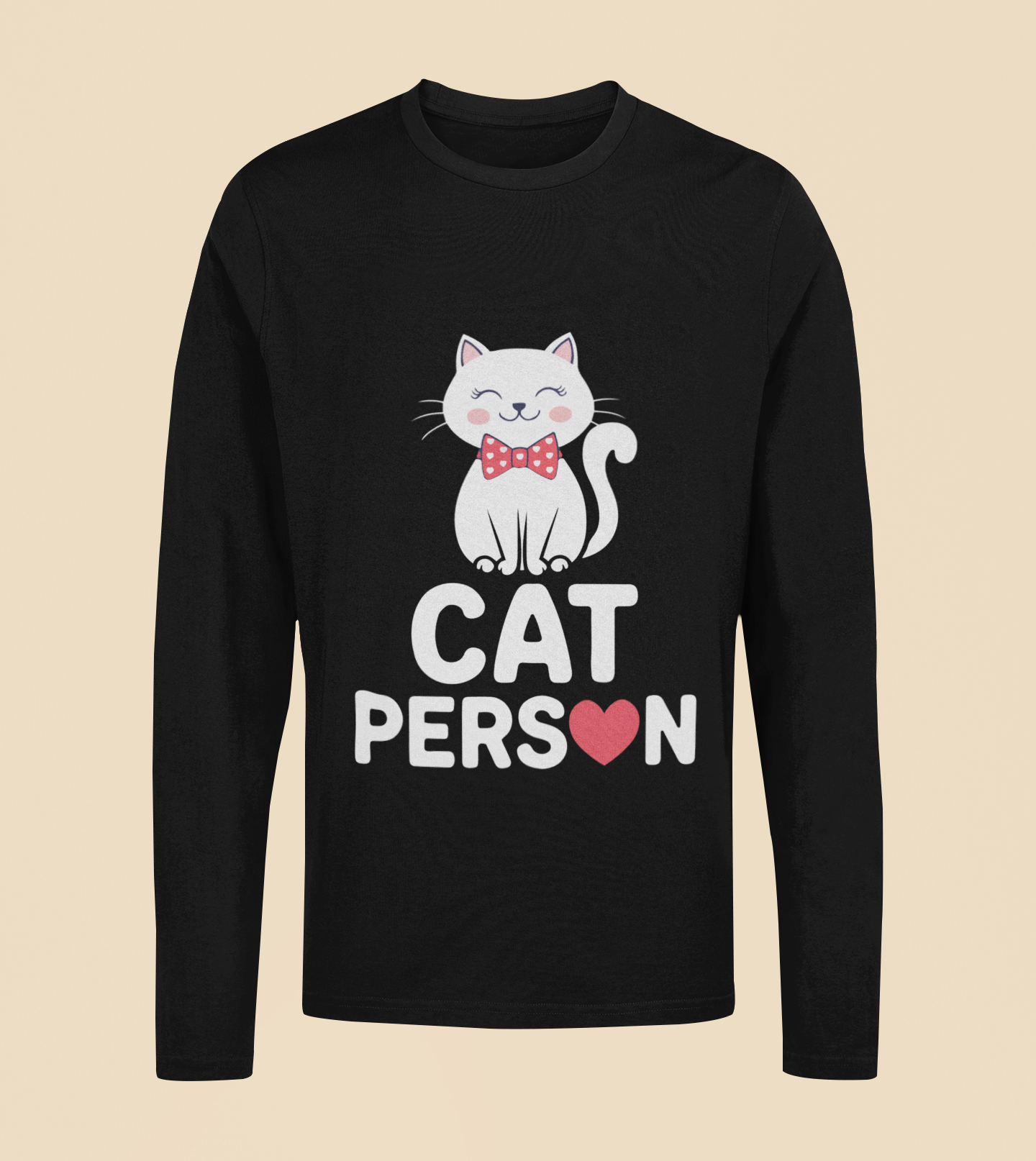 Cat Person - Unisex Full Sleeve T-Shirt