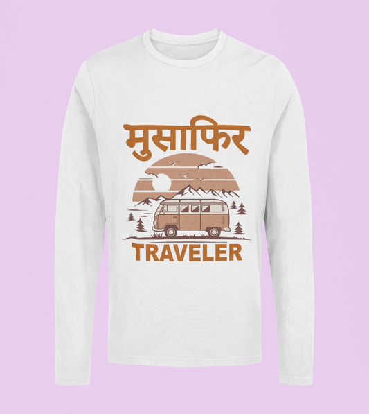 Musafir Traveler - Unisex Full Sleeve T-Shirt