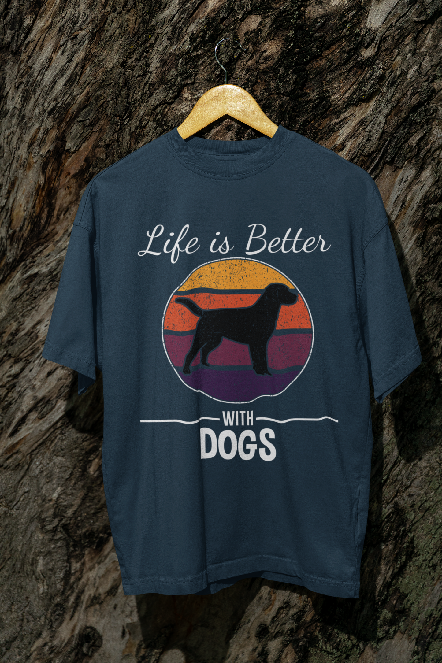 Life better with Dog - Oversize T-Shirt