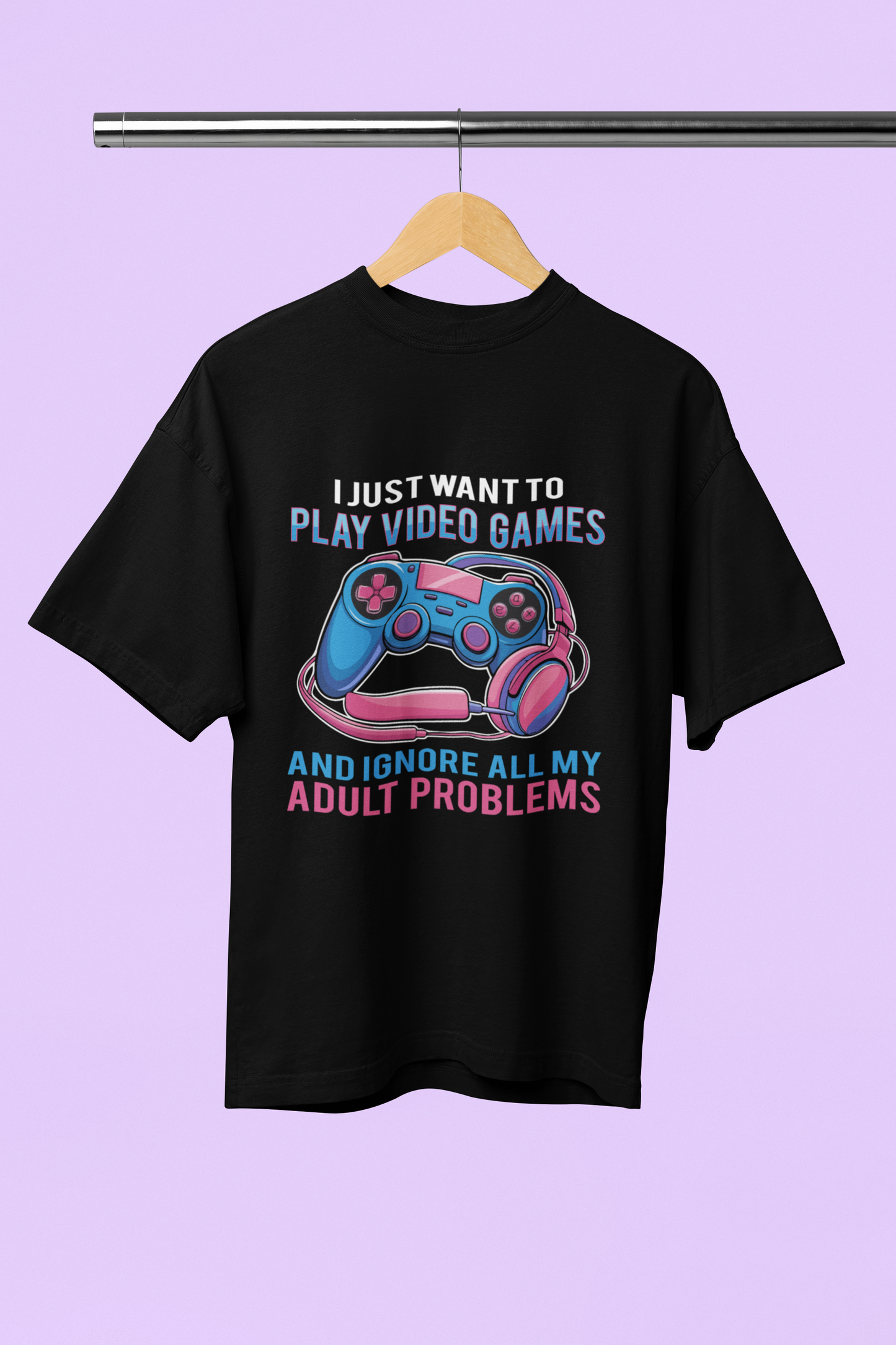 Play Video Game - Unisex Oversized T-Shirt