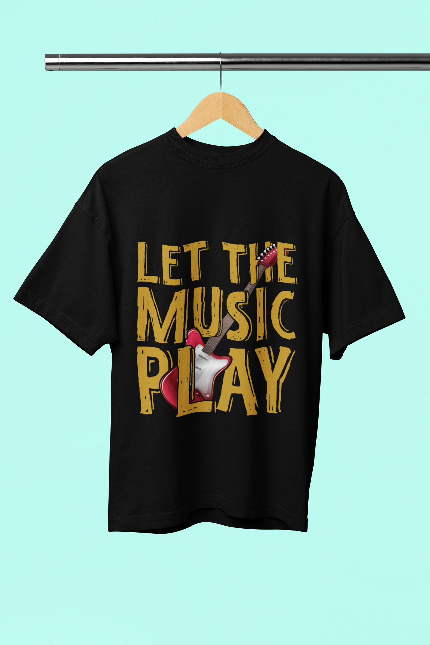 Let the Music - Unisex Oversized T-Shirt