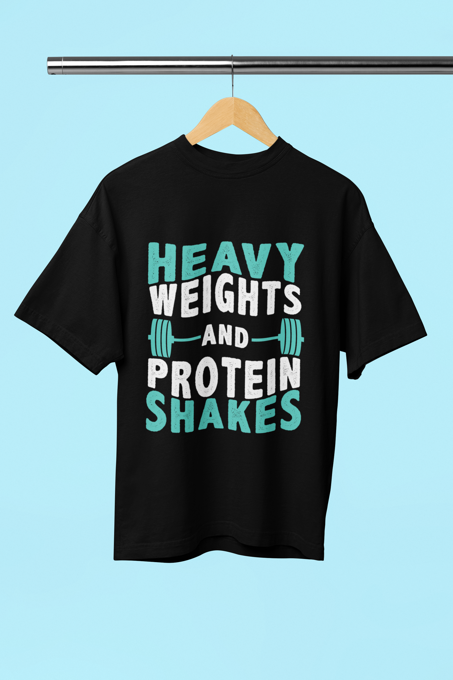 Heavy Weight Protein Shakes - Unisex Oversized T-Shirt