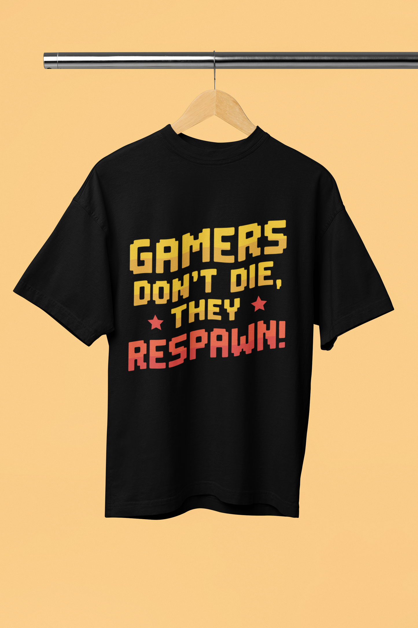 Gamer Don't  Die They Respawn!! - Unisex Oversized T-Shirt