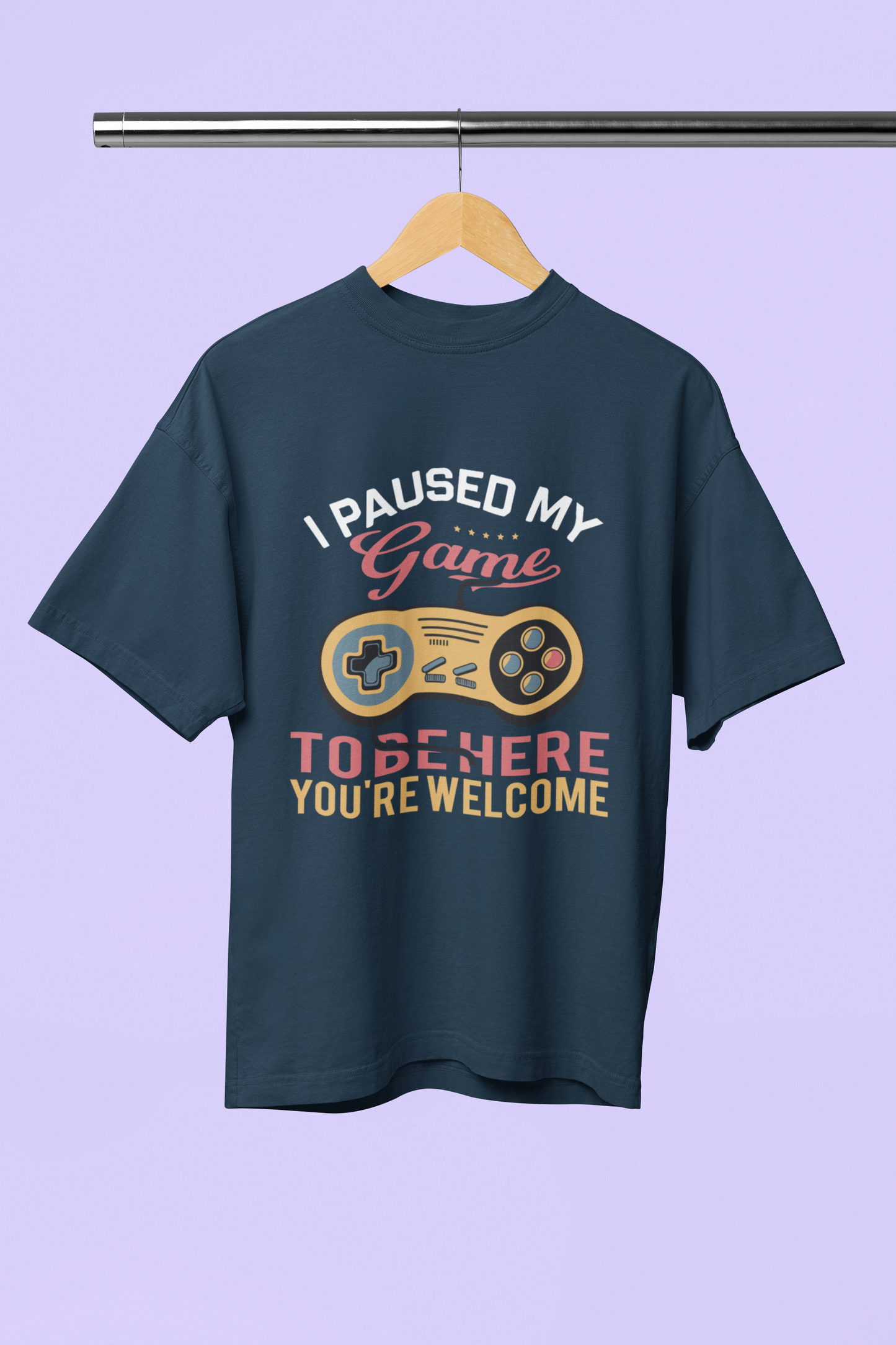 I Pause My Game - Unisex Oversized T-Shirt