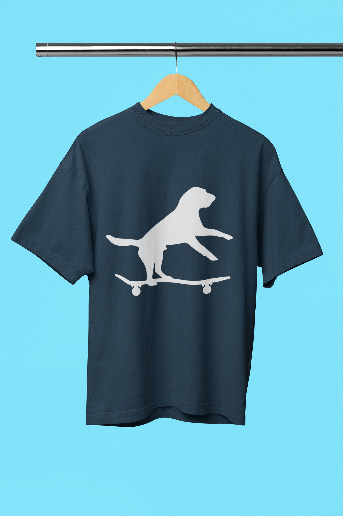 Skating Dog - Unisex Oversized T-Shirt