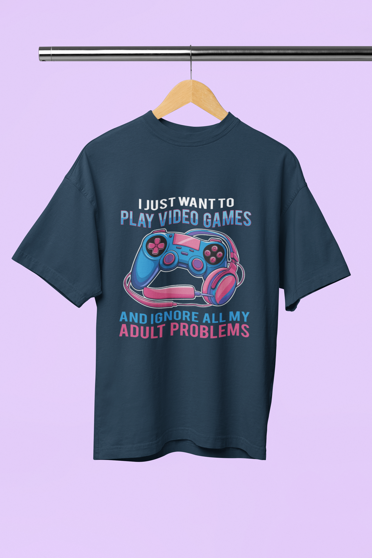 Play Video Game - Unisex Oversized T-Shirt