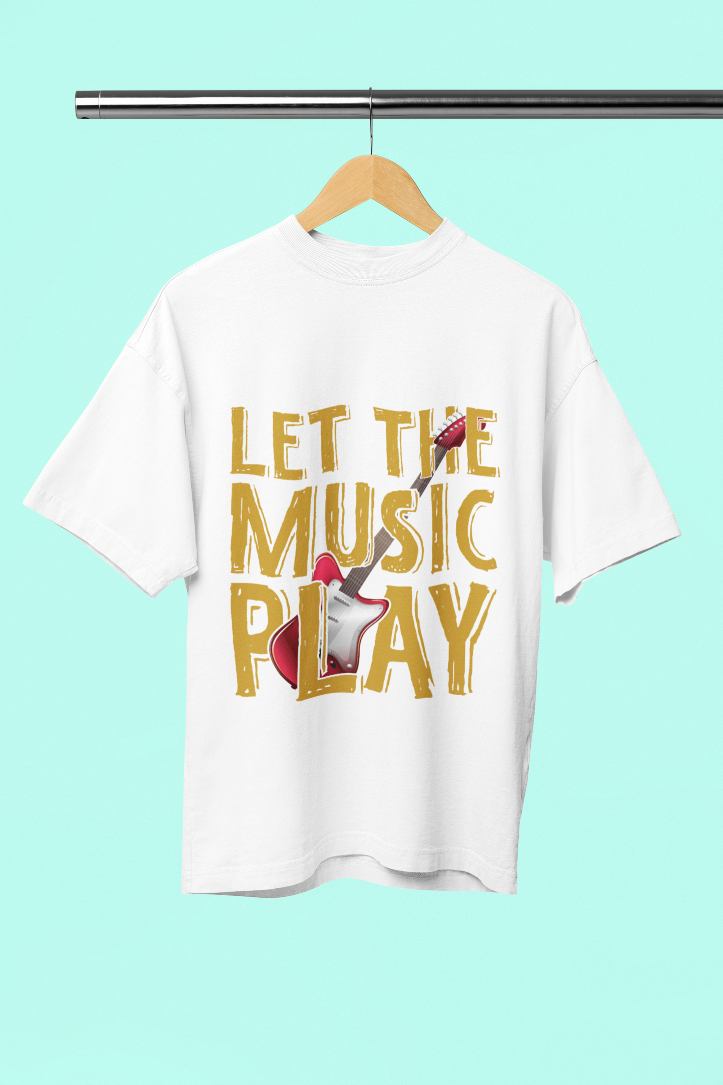 Let the Music - Unisex Oversized T-Shirt