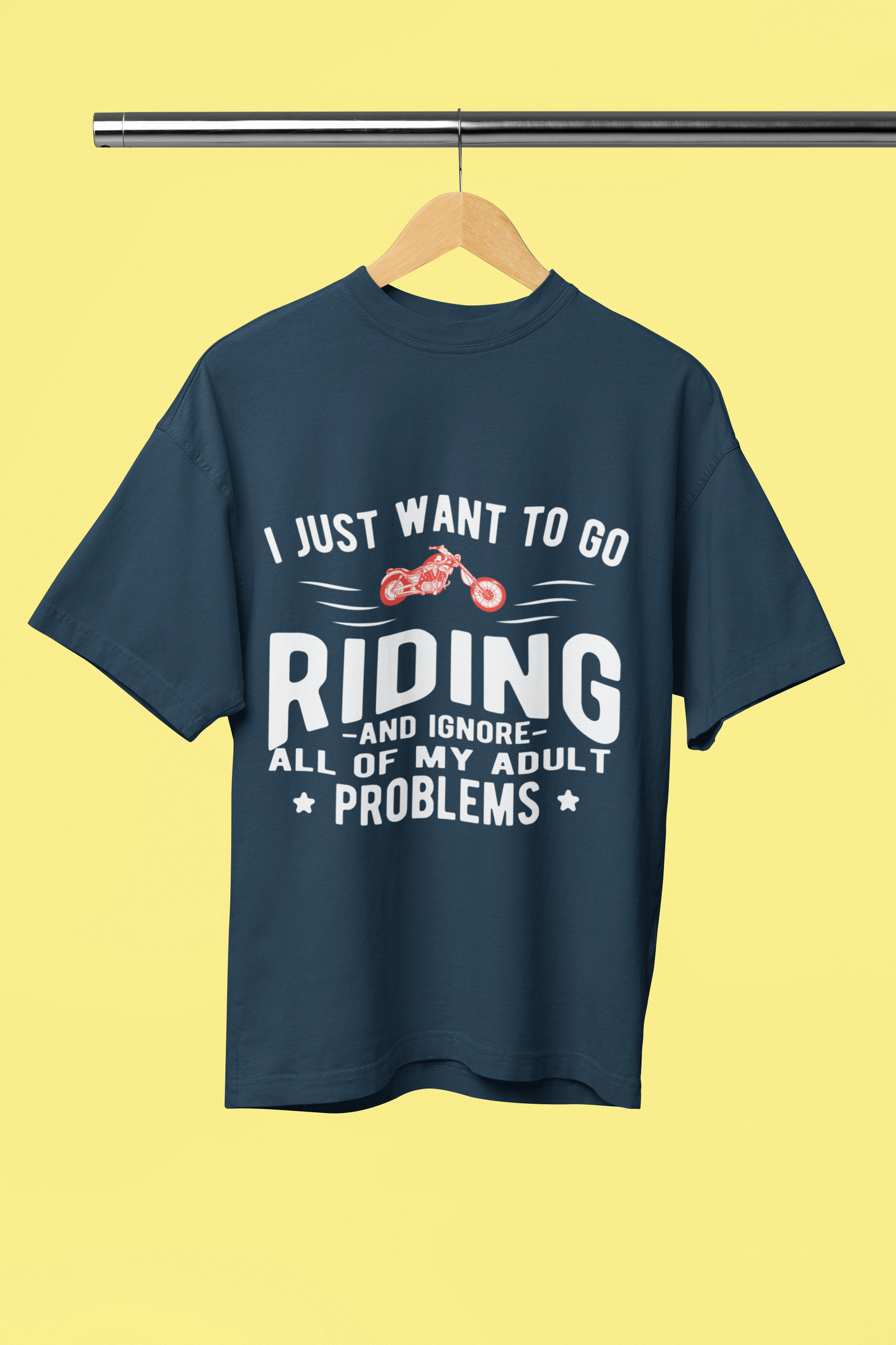 I Just Want To Go Riding - Unisex Oversized T-Shirt