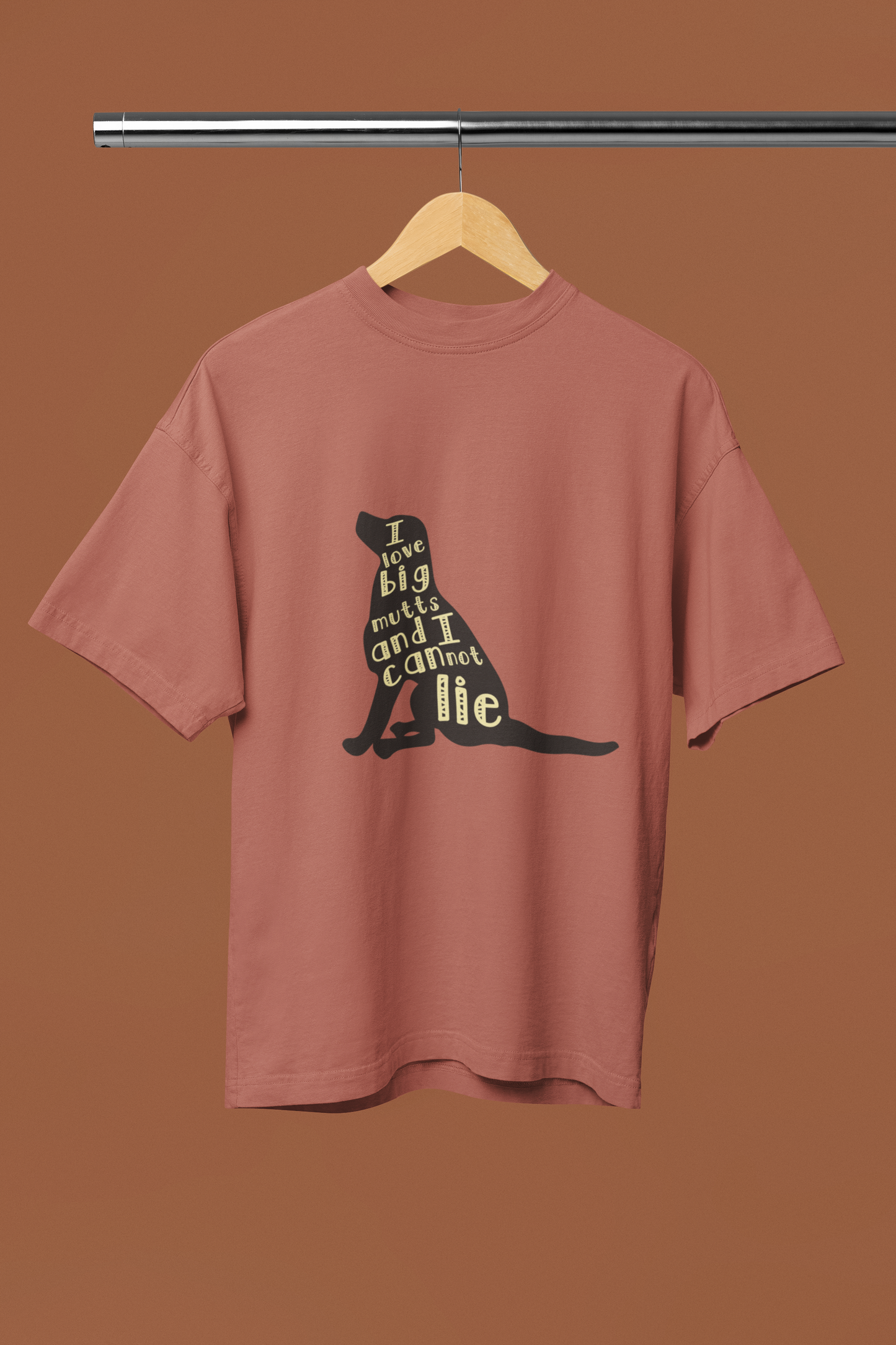 I Love Big Mutts - Unisex Oversized T-Shirt