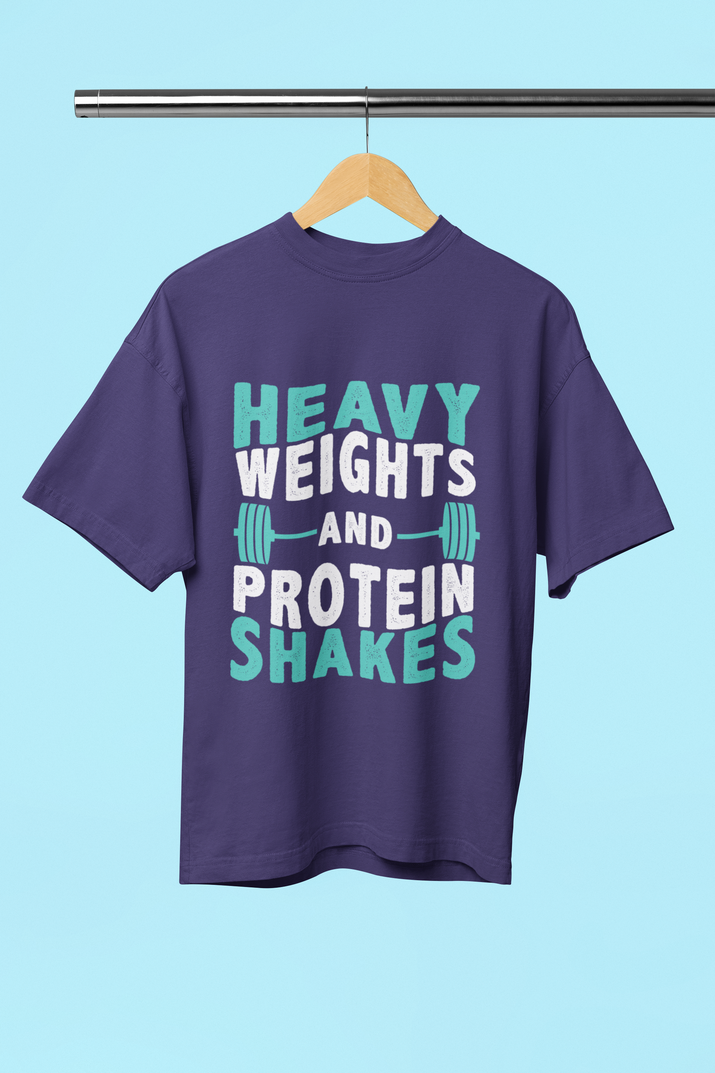 Heavy Weight Protein Shakes - Unisex Oversized T-Shirt