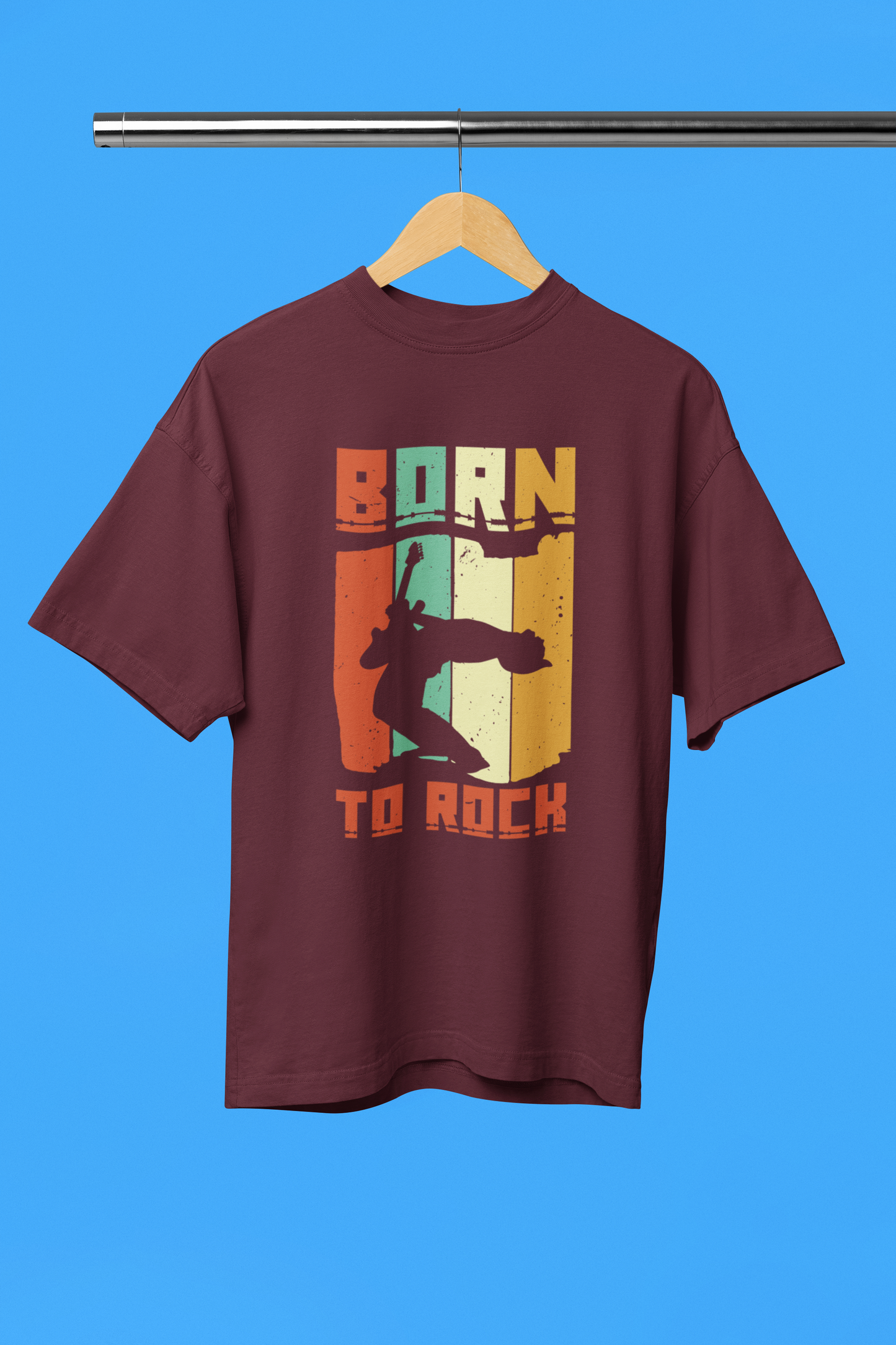 Born To Rock - Unisex Oversized T-Shirt