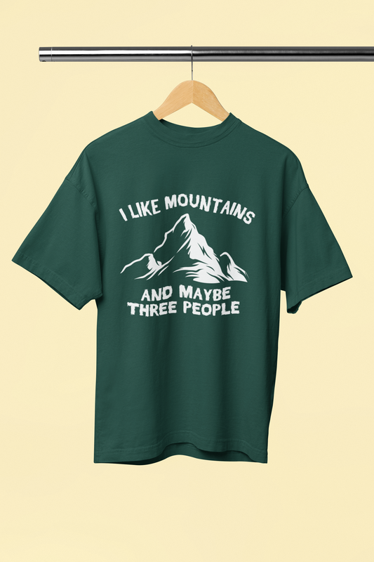 I Like Mountain - Unisex Oversized T-Shirt