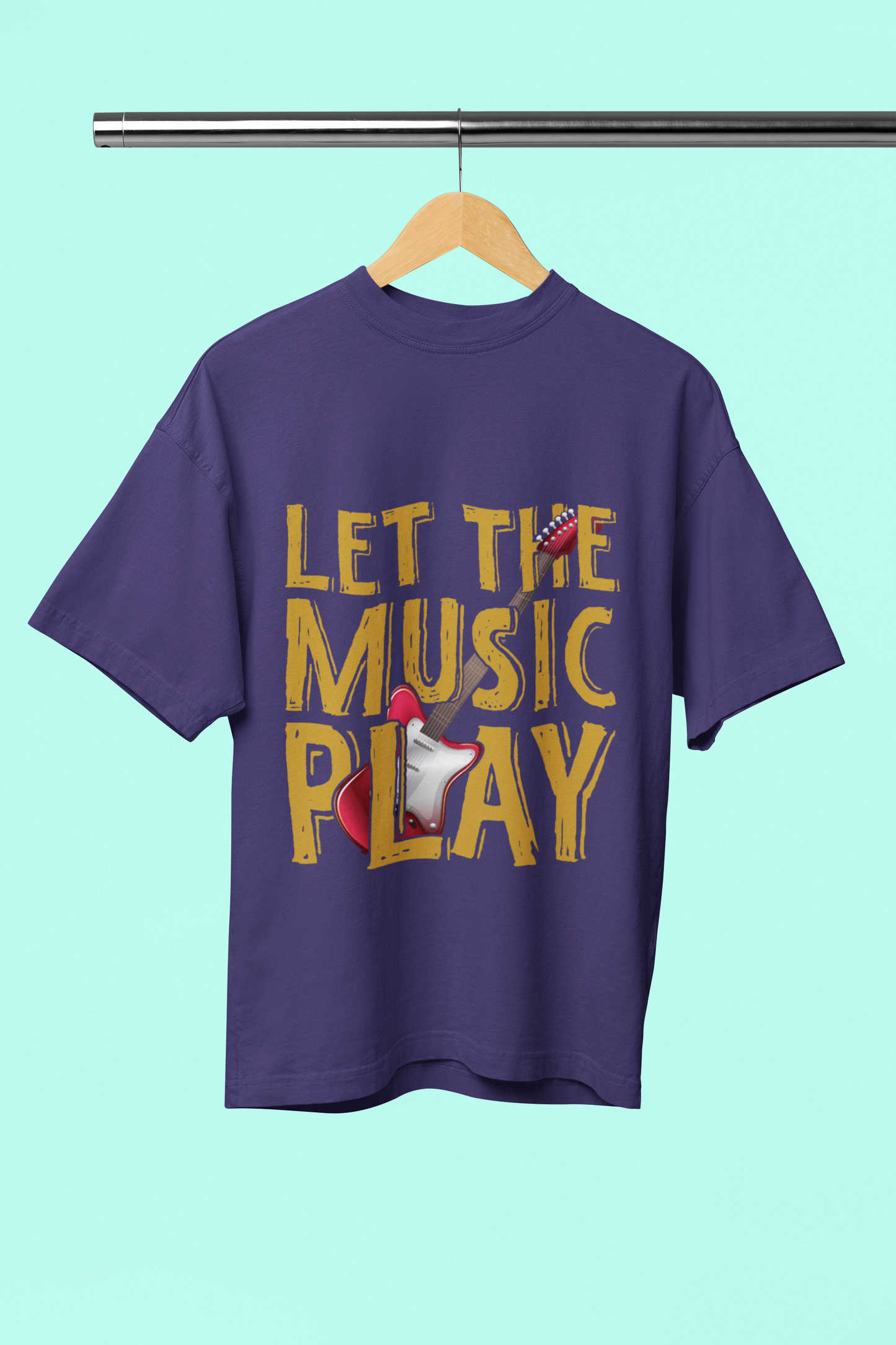 Let the Music - Unisex Oversized T-Shirt