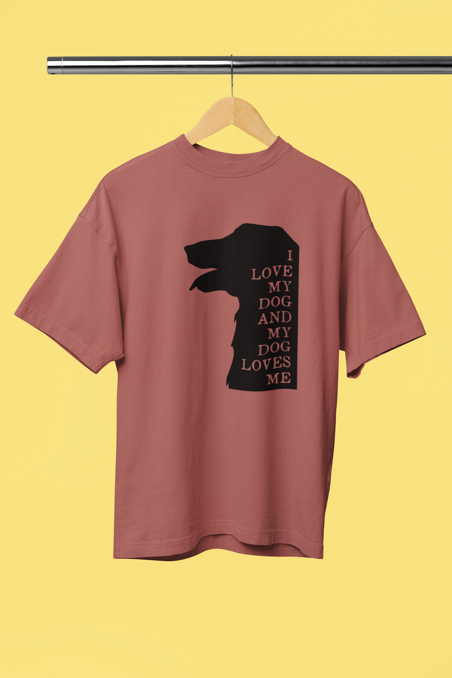 I Love My Dog - Unisex Oversized T-Shirt