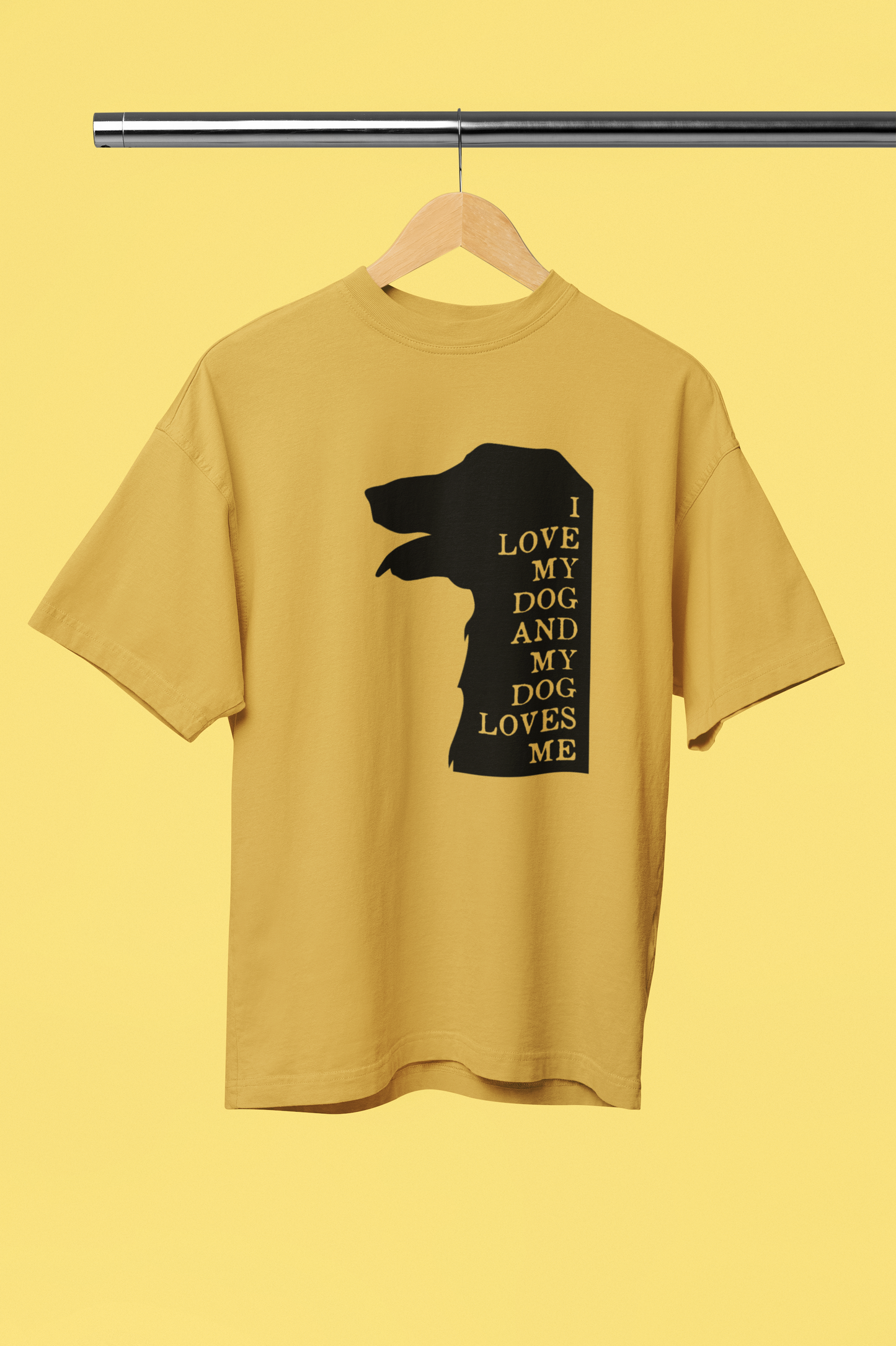 I Love My Dog - Unisex Oversized T-Shirt