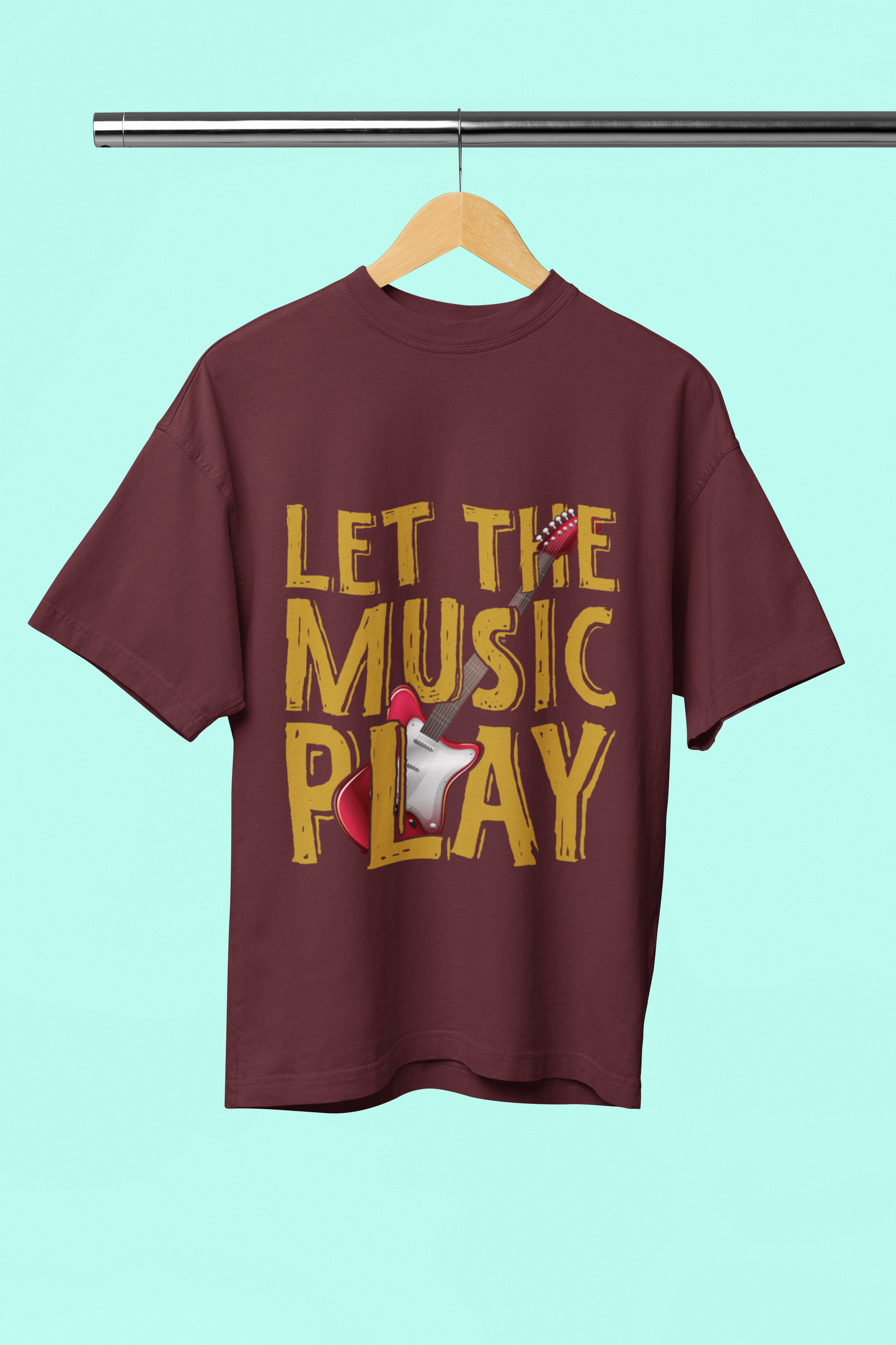 Let the Music - Unisex Oversized T-Shirt