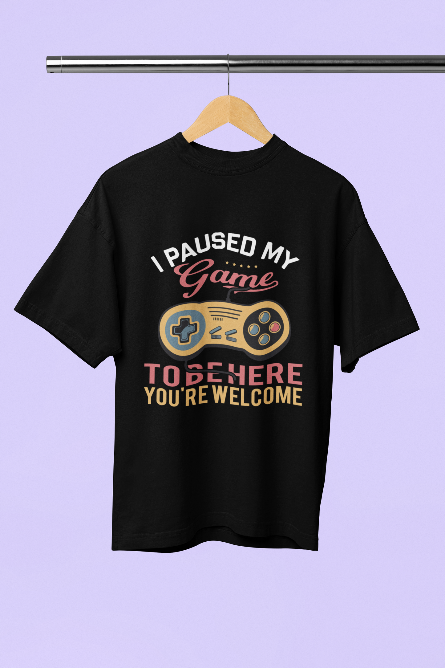 I Pause My Game - Unisex Oversized T-Shirt