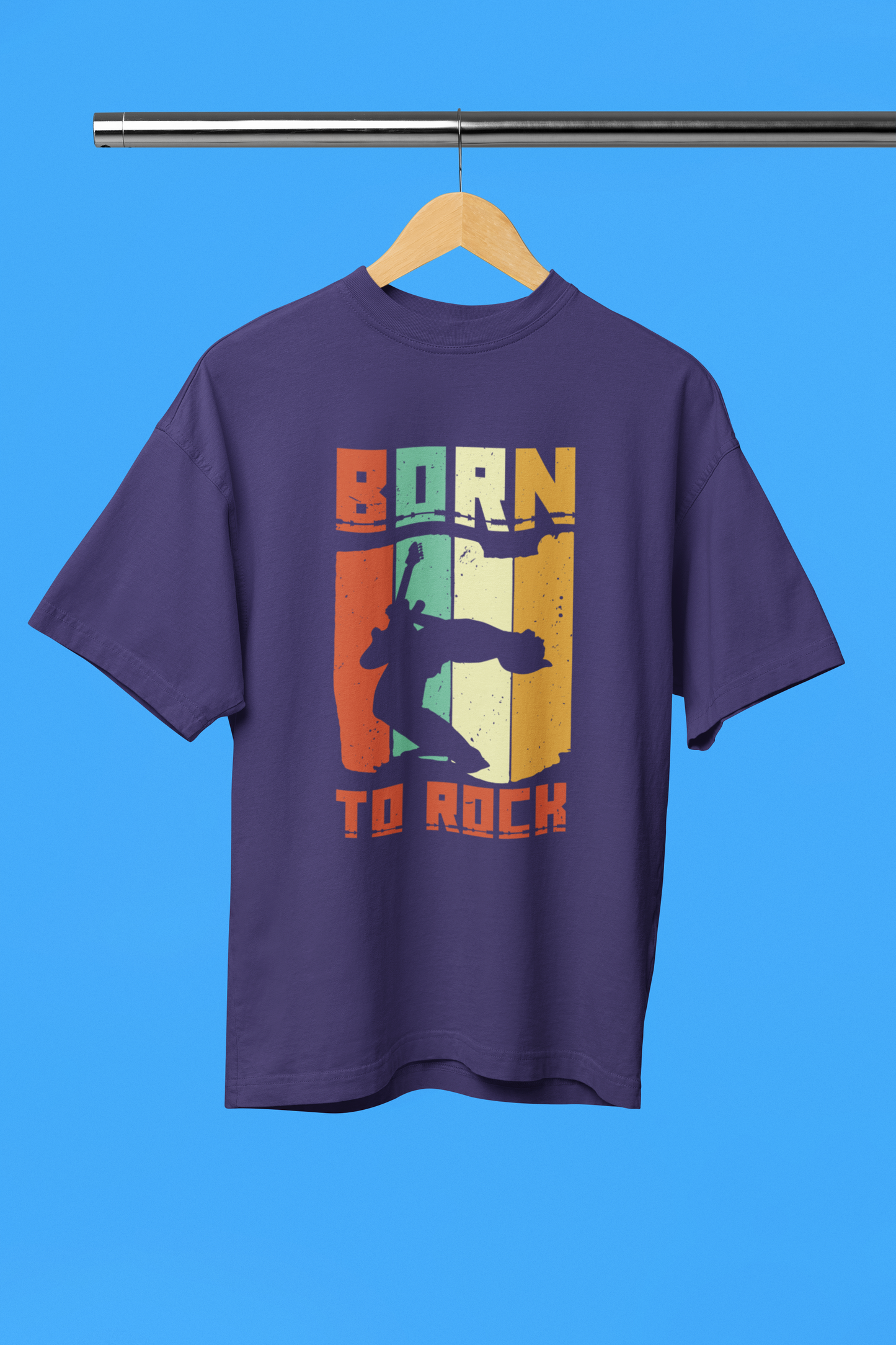 Born To Rock - Unisex Oversized T-Shirt