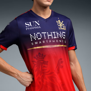 RCB Replica Jersey 2026 V-Neck T-Shirt for Men - M